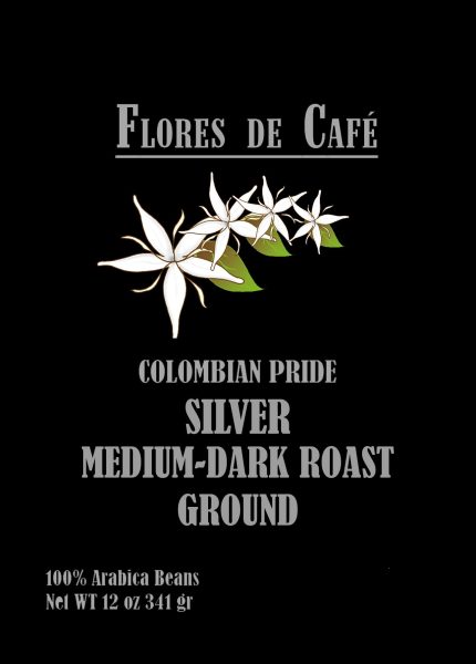 SILVER MEDIUM-DARK ROAST GROUND 100% Colombian Coffee 